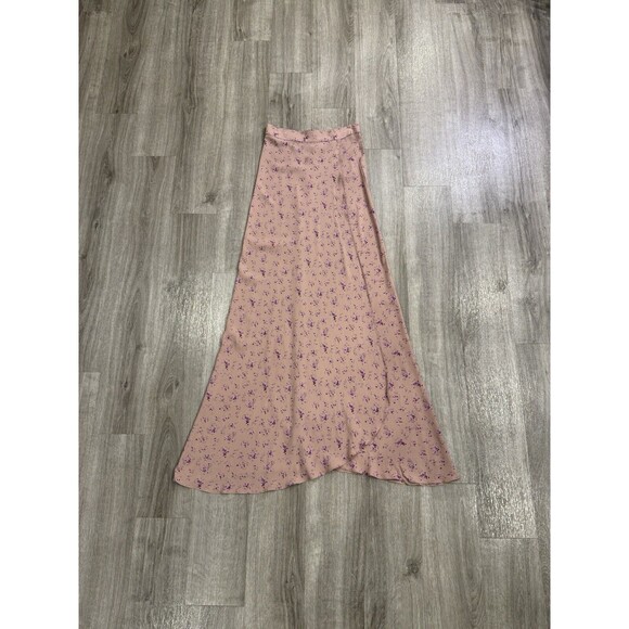 Flynn Skye Wrap It Up Skirt Sweet Treat Women Size Small Pink Floral Boho Hippie - Picture 1 of 13